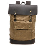 Waxed Canvas Backpack Waterproof for Camera Laptop