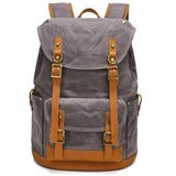 Waxed Canvas Backpack Waterproof for Outdoor - Woosir