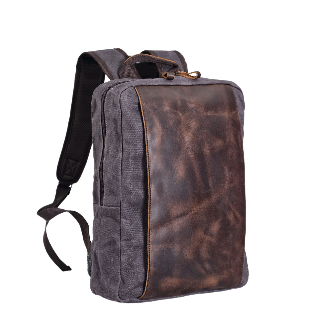 can you use leather waterproof on backpack Waxed Canvas Backpack with Leather Waterproof