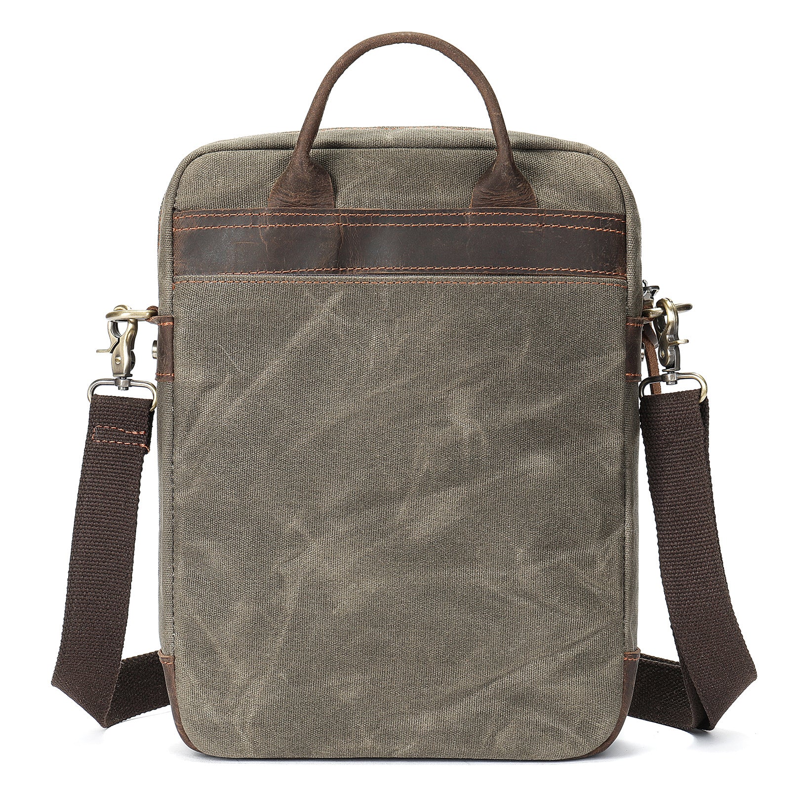 Waxed Canvas Messenger Bag Crossbody