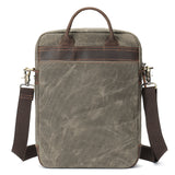 Waxed Canvas Messenger Bag Crossbody