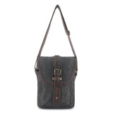 Umhängetasche aus gewachstem Canvas, klein