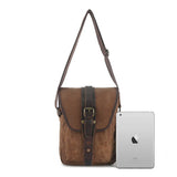 Umhängetasche aus gewachstem Canvas, klein