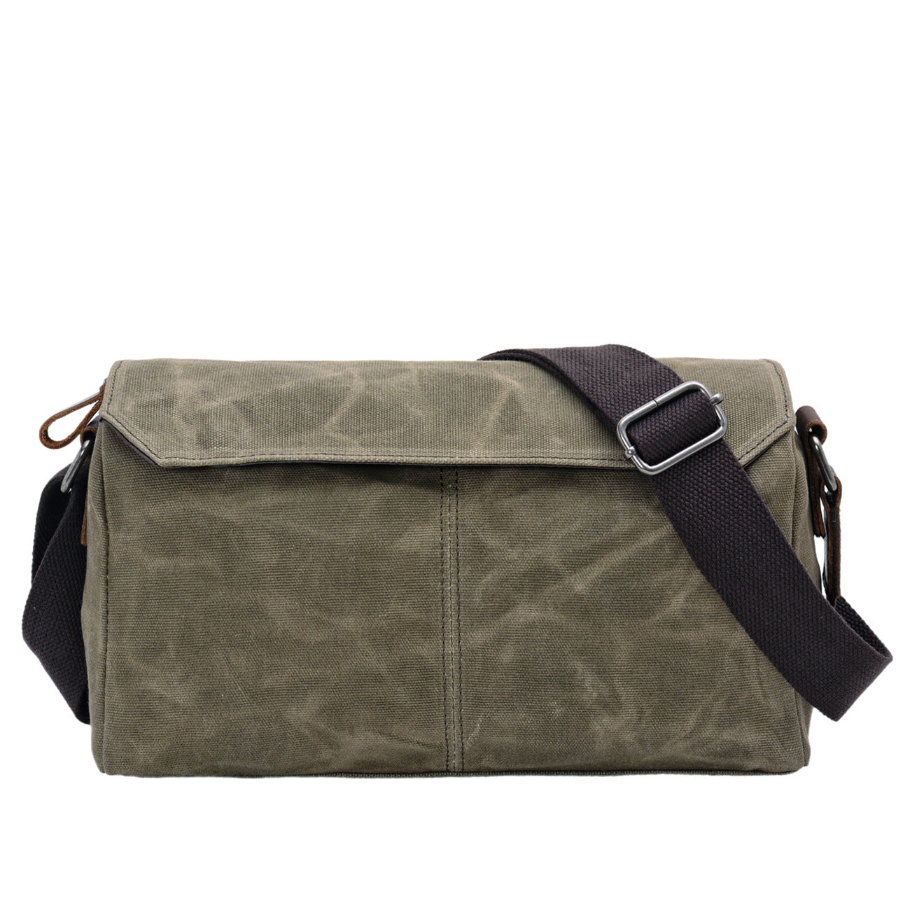 Waxed Canvas Messenger Bag Vintage Casual