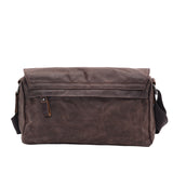 Waxed Canvas Messenger Bag Vintage Casual