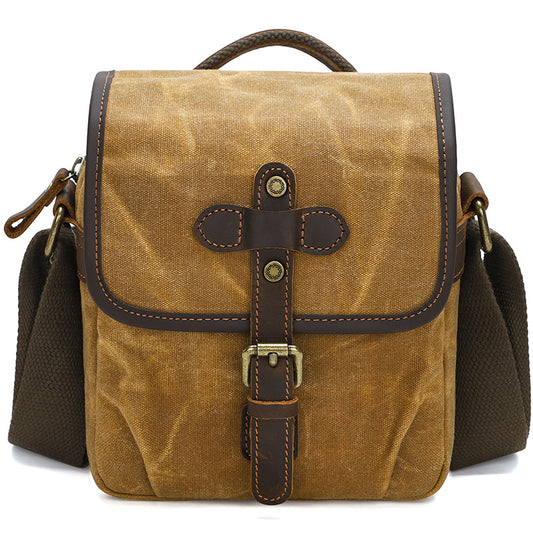 Petit sac messager en toile cirée