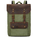 Army green with coffee leather