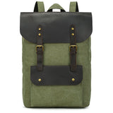 Waxed Canvas Vintage School Backpack