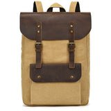 Waxed Canvas Vintage School Backpack