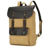 Herren-Rucksack aus gewachstem Canvas im Vintage-Stil