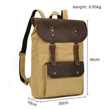 Herren-Rucksack aus gewachstem Canvas im Vintage-Stil