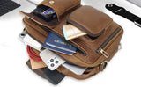 Genuine Leather Messenger Bag for 9.7 Inch iPad - Woosir