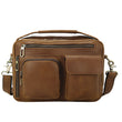 Genuine Leather Messenger Bag for 9.7 Inch iPad