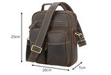 Vintage Leather Messenger Bag Portable For Outdoor - Woosir