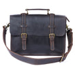 Vintage Genuine Leather Business Briefcase live 1688 clean front