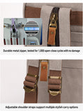 Canvas sling backpack durable zipper and adjustable shoulder straps