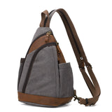Dark Gray canvas chest sling bag variant