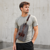 Canvas Sling Bag for Sports exact product model front lifestyle