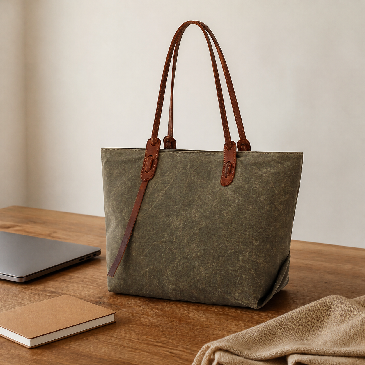 Woosir Women's Tote Handbags with Adjustable Top Handle exact product scene front lifestyle