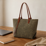 Woosir Women's Tote Handbags with Adjustable Top Handle exact product scene front lifestyle