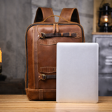 Vintage Leather Laptop Backpack for Men live 1688 cleaned laptop scene