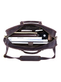 Vintage Genuine Leather Laptop Briefcase live 1688 clean detail