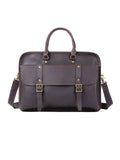 Vintage Genuine Leather Laptop Briefcase live 1688 clean front