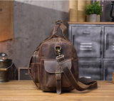 Large Vintage Leather Travel Duffle Bag 1688 detail interior structure