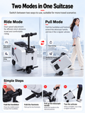 SL03 electric suitcase ride and pull modes
