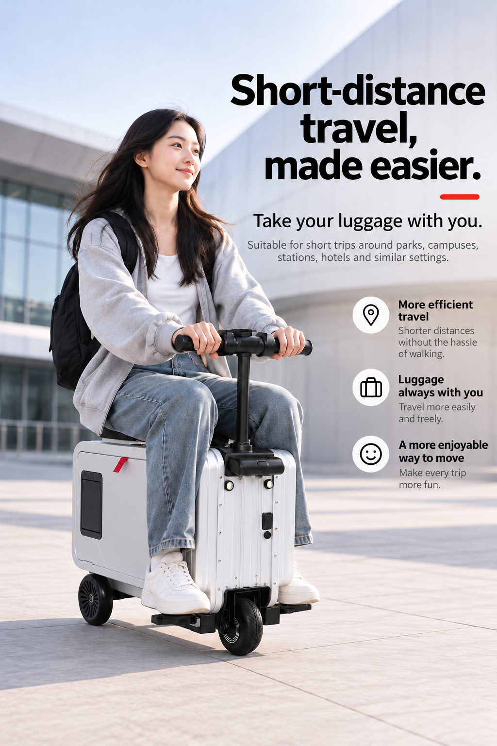 SL03 ride-on electric suitcase short-distance travel use