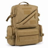 Woosir 45L Outdoor Tactical Backpack clean white front Khaki variant