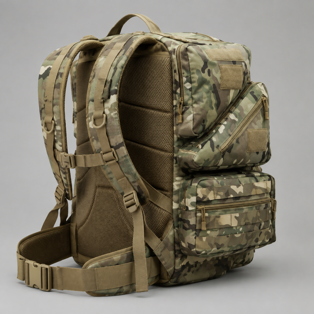 Woosir 45L Outdoor Tactical Backpack clean rear view