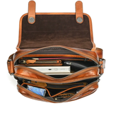 Woosir 5513 1688 high-resolution interior capacity detail vegetable-tanned full-grain cowhide crossbody bag