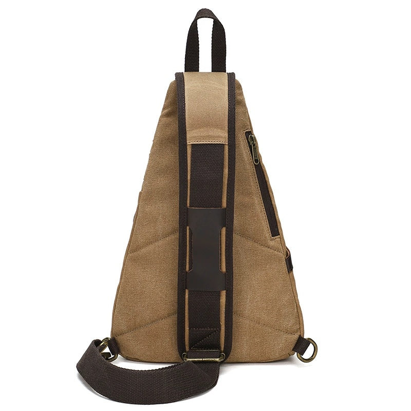 Woosir Vintage Canvas Sling Chest Bag product view 01