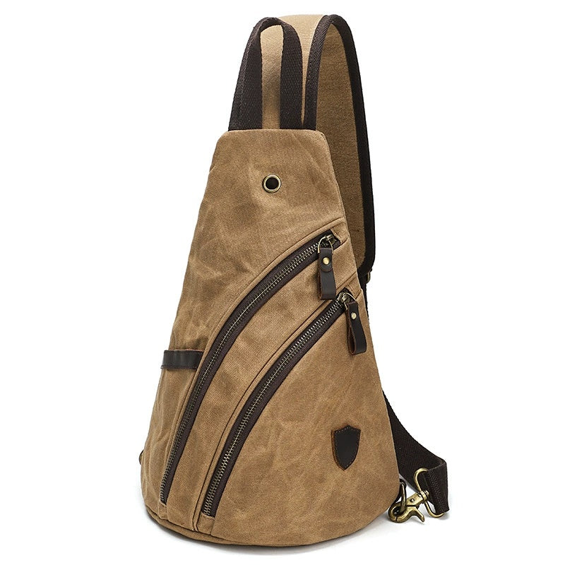 Woosir Vintage Canvas Sling Chest Bag product view 04