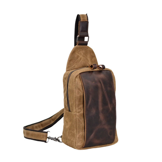 Woosir Vintage Canvas Chest Bag product view 01