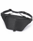 Woosir 916158 black waist chest bag white background front