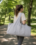 Woosir generated model 2 | canvas-large-yoga-mat-tote-sling-carrier-with-side-pocket