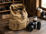 Woosir canvas-vintage-camera-bag-compatible-1-camera-3-lens generated scene 2