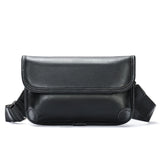 Compact leather crossbody bag rear view
