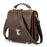 Full grain cowhide crazy horse leather texture detail