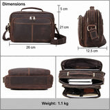Leather iPad bag dimensions and capacity