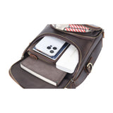 Woosir Vintage Genuine Leather Shoulder Bag leather shoulder bag 04 interior