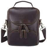 Woosir Vintage Genuine Leather Shoulder Bag genuine leather shoulder bag 13 clean front