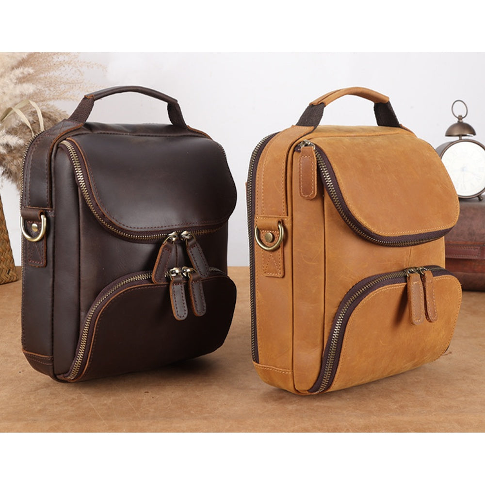 Woosir Vintage Genuine Leather Shoulder Bag genuine leather shoulder bag 19 scene angle 2