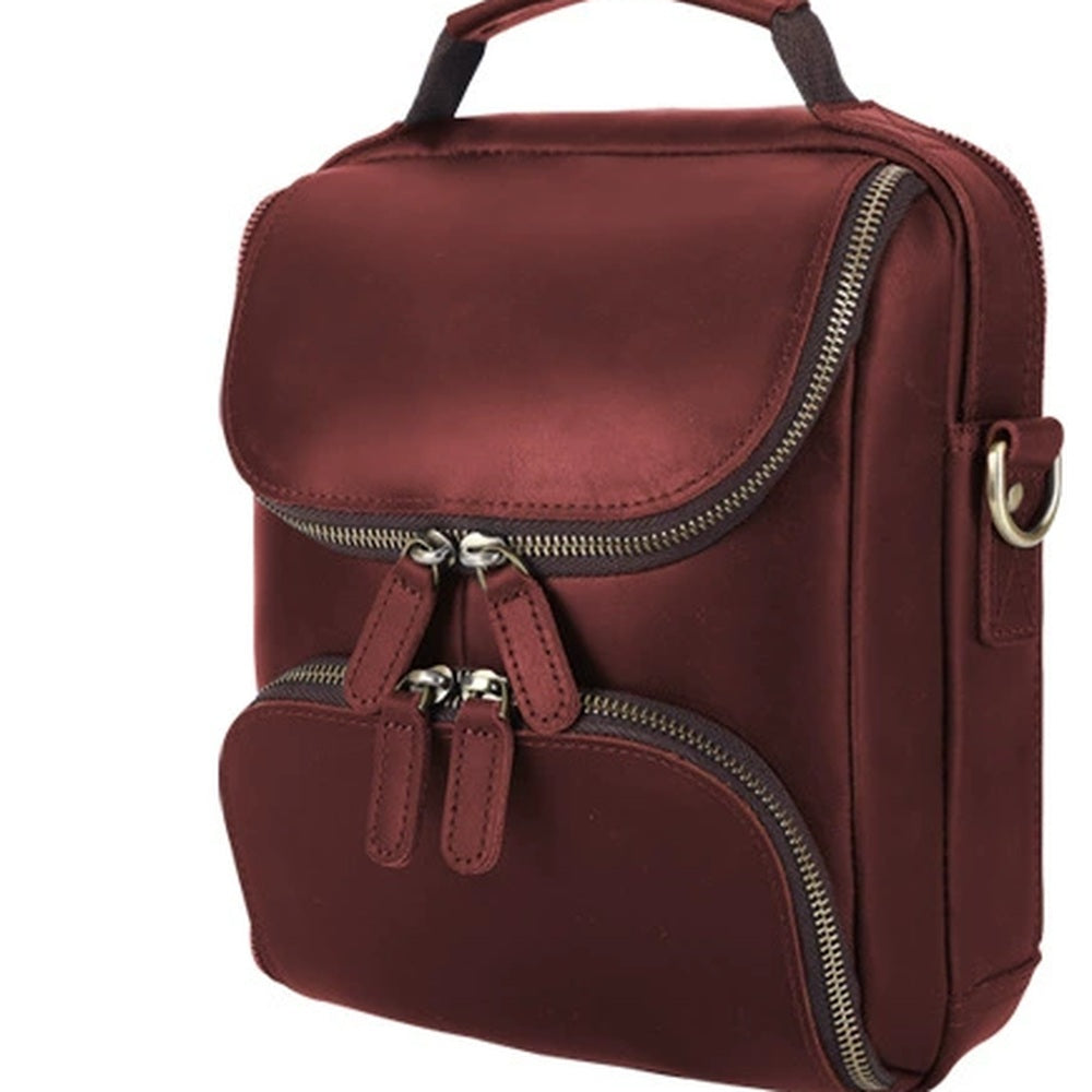 Woosir Vintage Genuine Leather Shoulder Bag leather shoulder bag wine red variant wine red variant