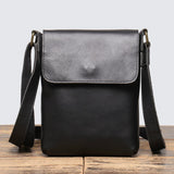 Leather iPad crossbody bag rear view