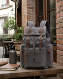 Woosir men-21l-vintage-canvas-backpack generated scene 1
