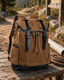 Woosir generated scene 2 | mens-outdoor-large-capacity-canvas-travel-climbing-backpack
