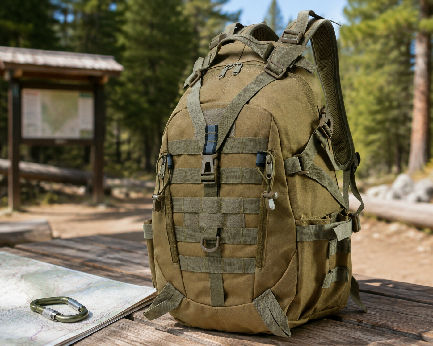 Woosir generated scene 1 | molle-backpacks-with-reflector-straps